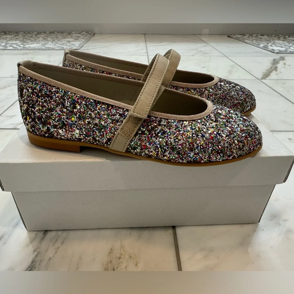 Childrenchic Glitter Mary Jane Flats - Picture 3 of 7